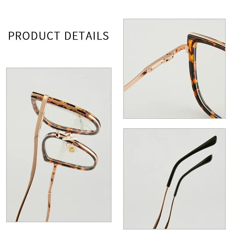 KatKani Women's Full Rim Memory TR 90 Resin Cat Eye Frame Eyeglasses R7149