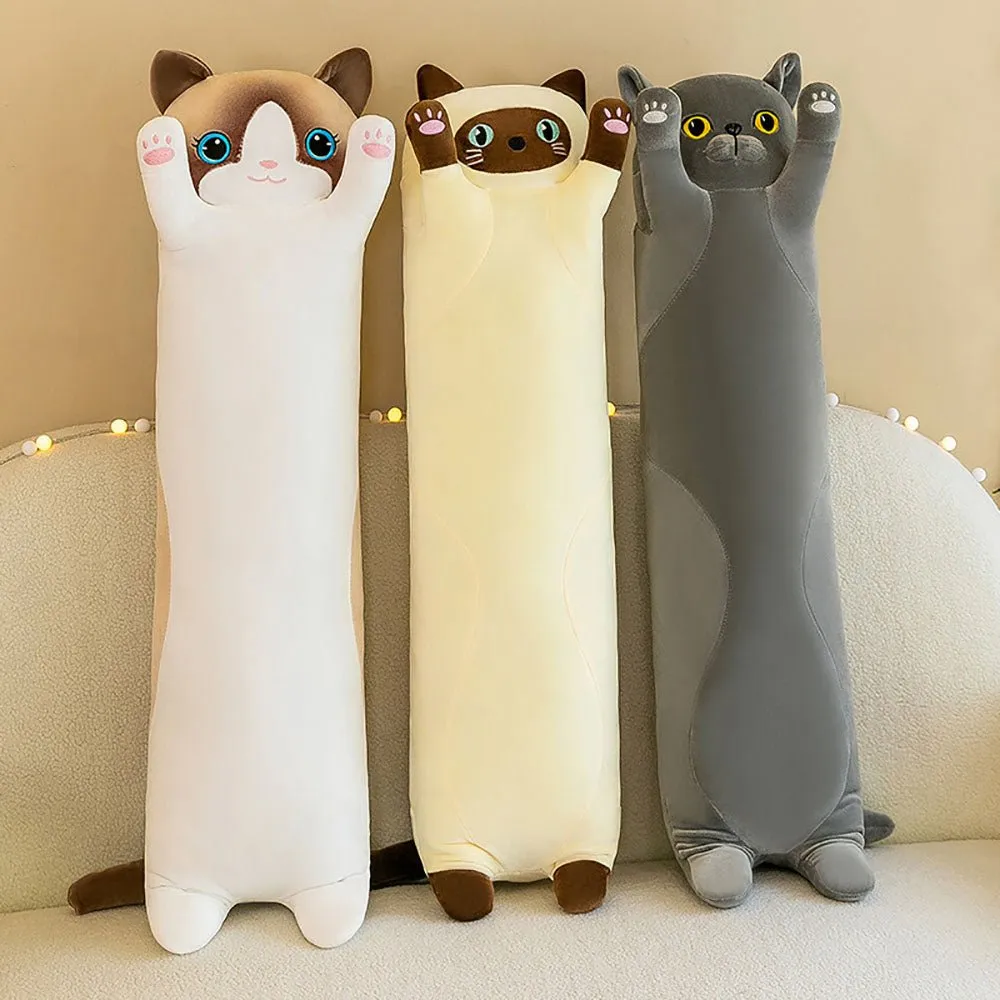 Kawaii Long Cat Plush Pillow