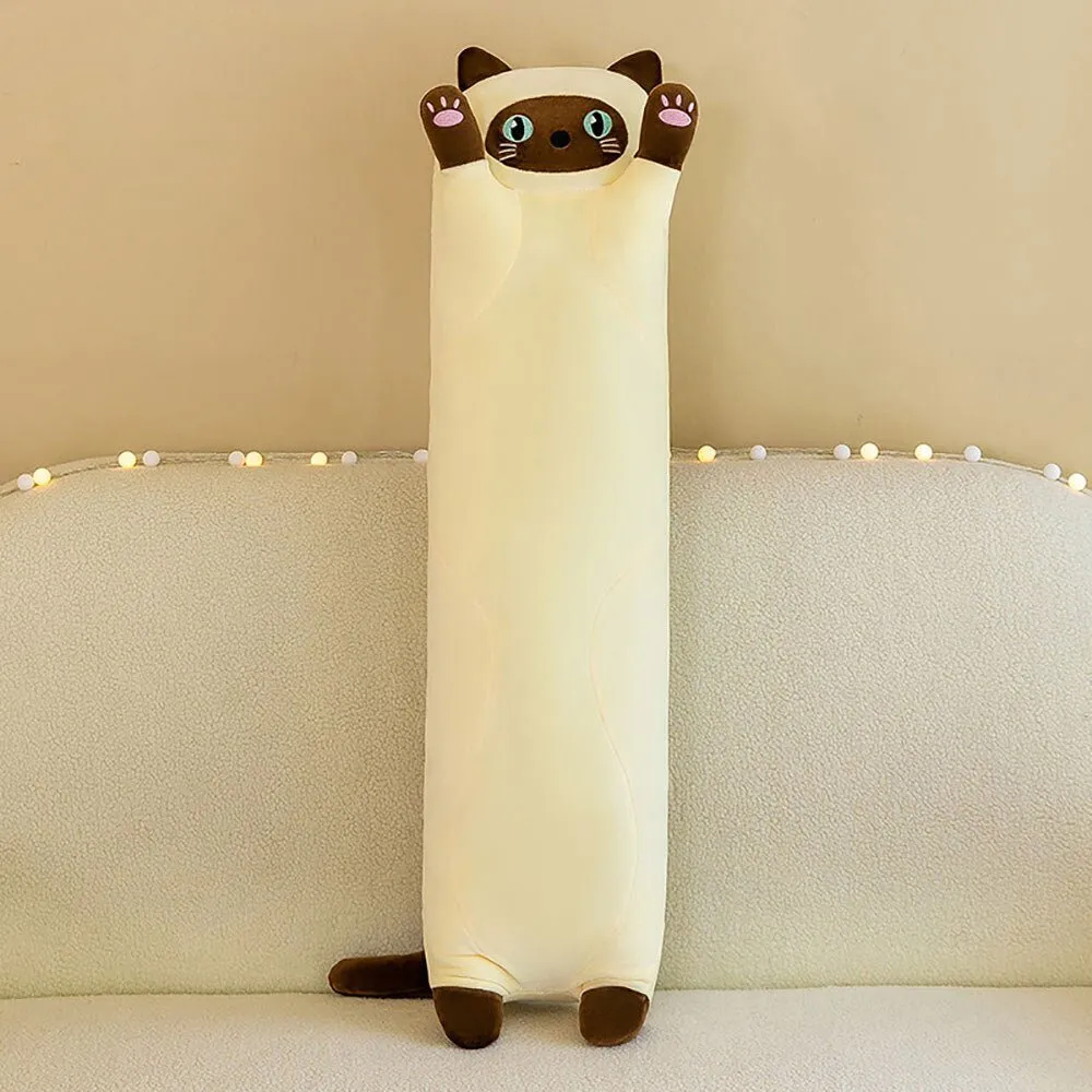 Kawaii Long Cat Plush Pillow