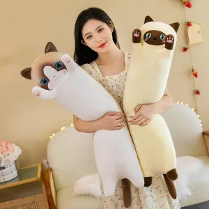 Kawaii Long Cat Plush Pillow