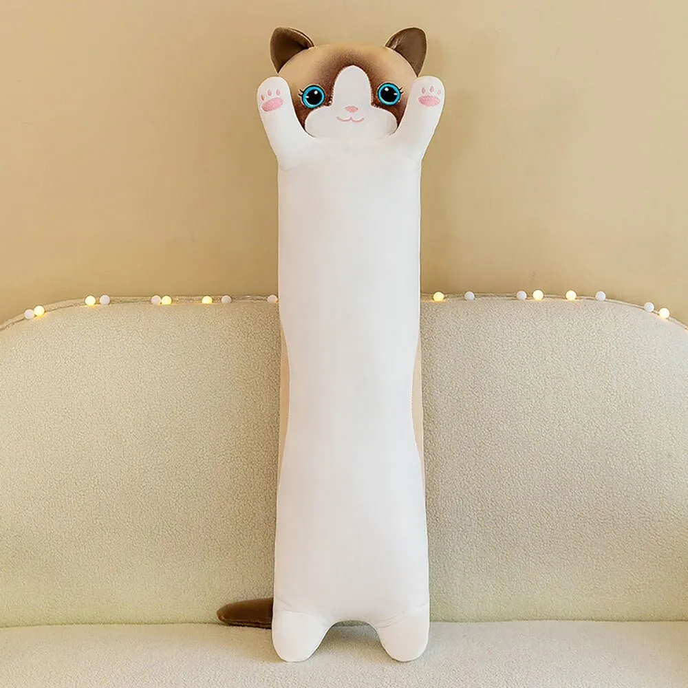 Kawaii Long Cat Plush Pillow