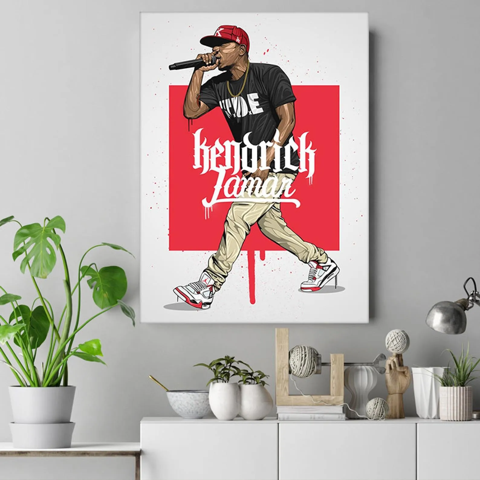Kendrick Lamar Poster, Custom Music Print, Music Poster, Custom Canvas, Home Decor, Wall Hangings, Pop Music, Hip Hop