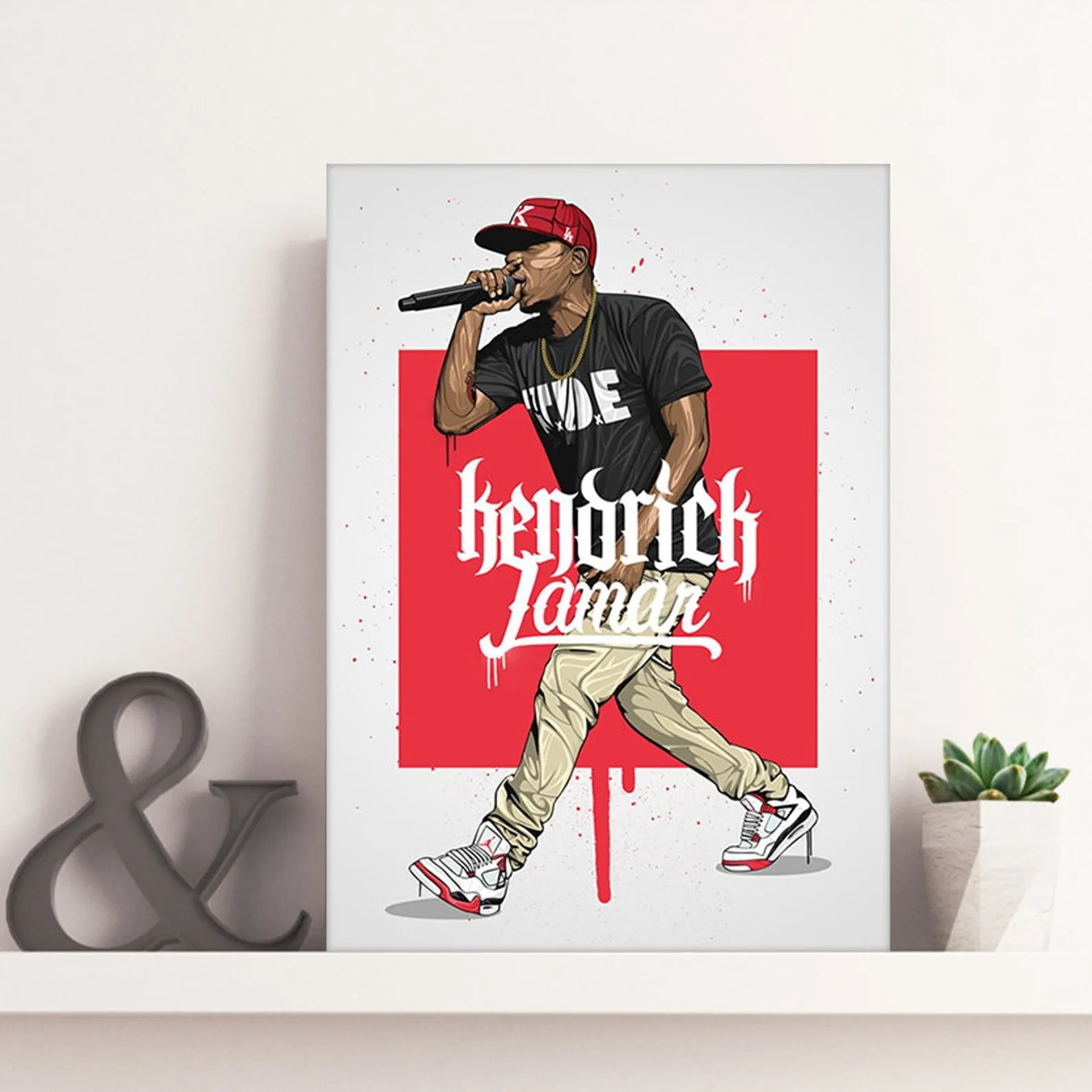 Kendrick Lamar Poster, Custom Music Print, Music Poster, Custom Canvas, Home Decor, Wall Hangings, Pop Music, Hip Hop