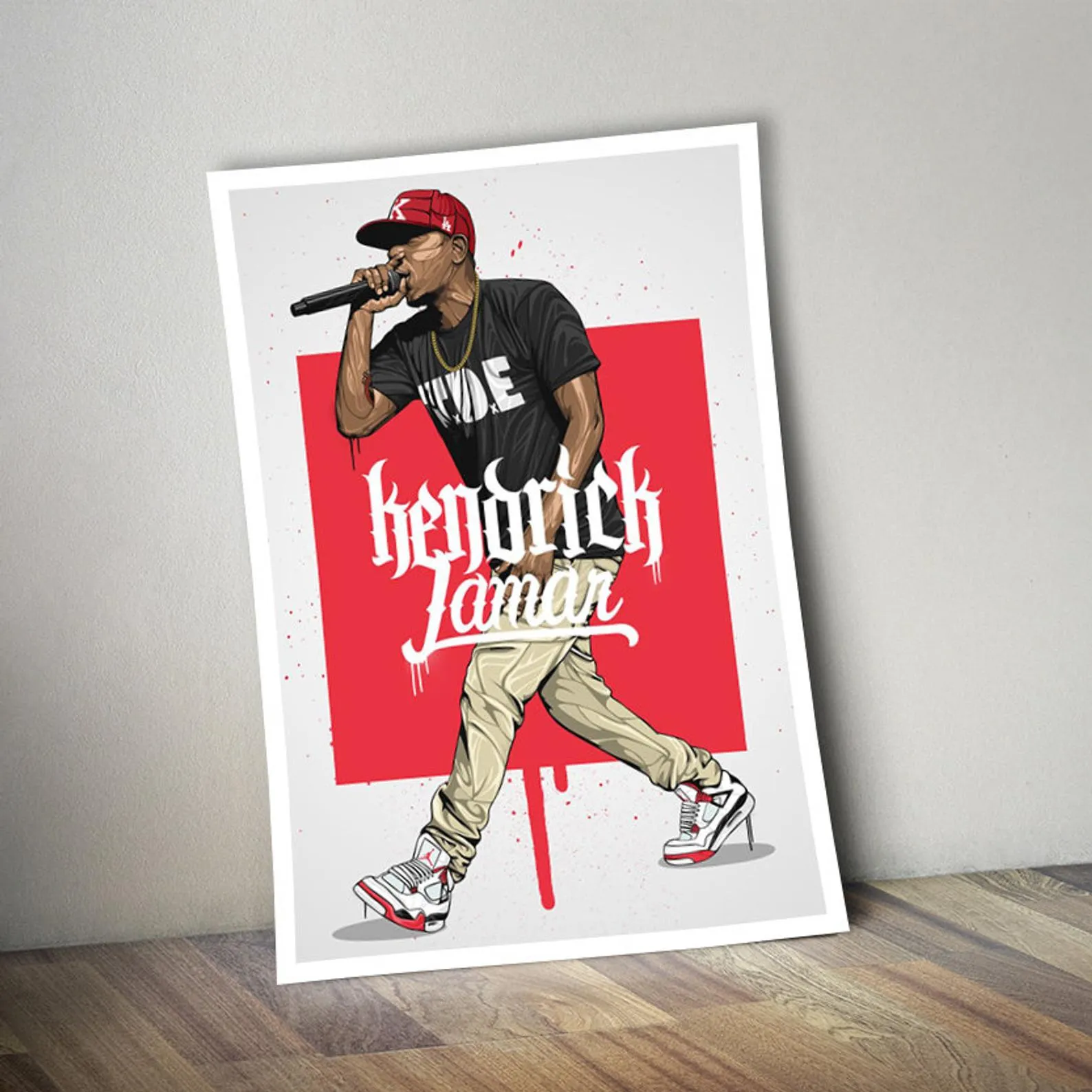 Kendrick Lamar Poster, Custom Music Print, Music Poster, Custom Canvas, Home Decor, Wall Hangings, Pop Music, Hip Hop