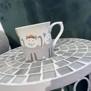 Kitchencraft Fluted China Cats Mug