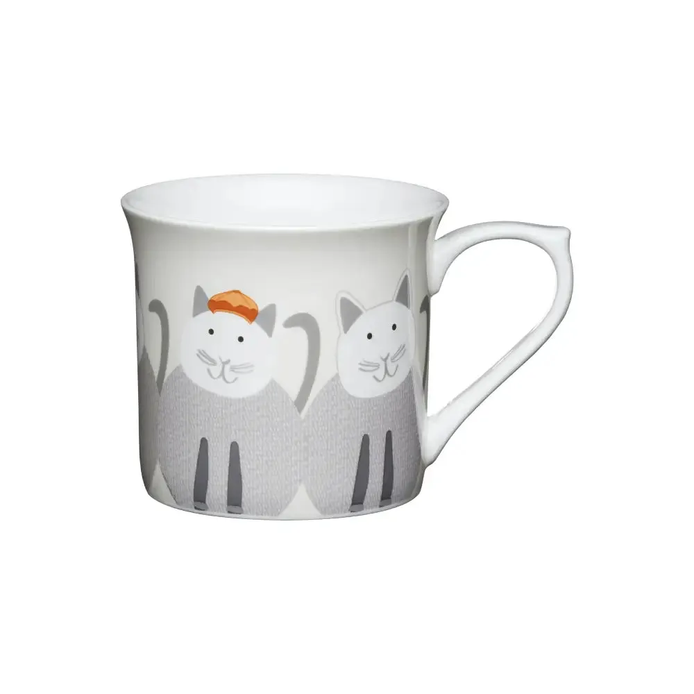 Kitchencraft Fluted China Cats Mug