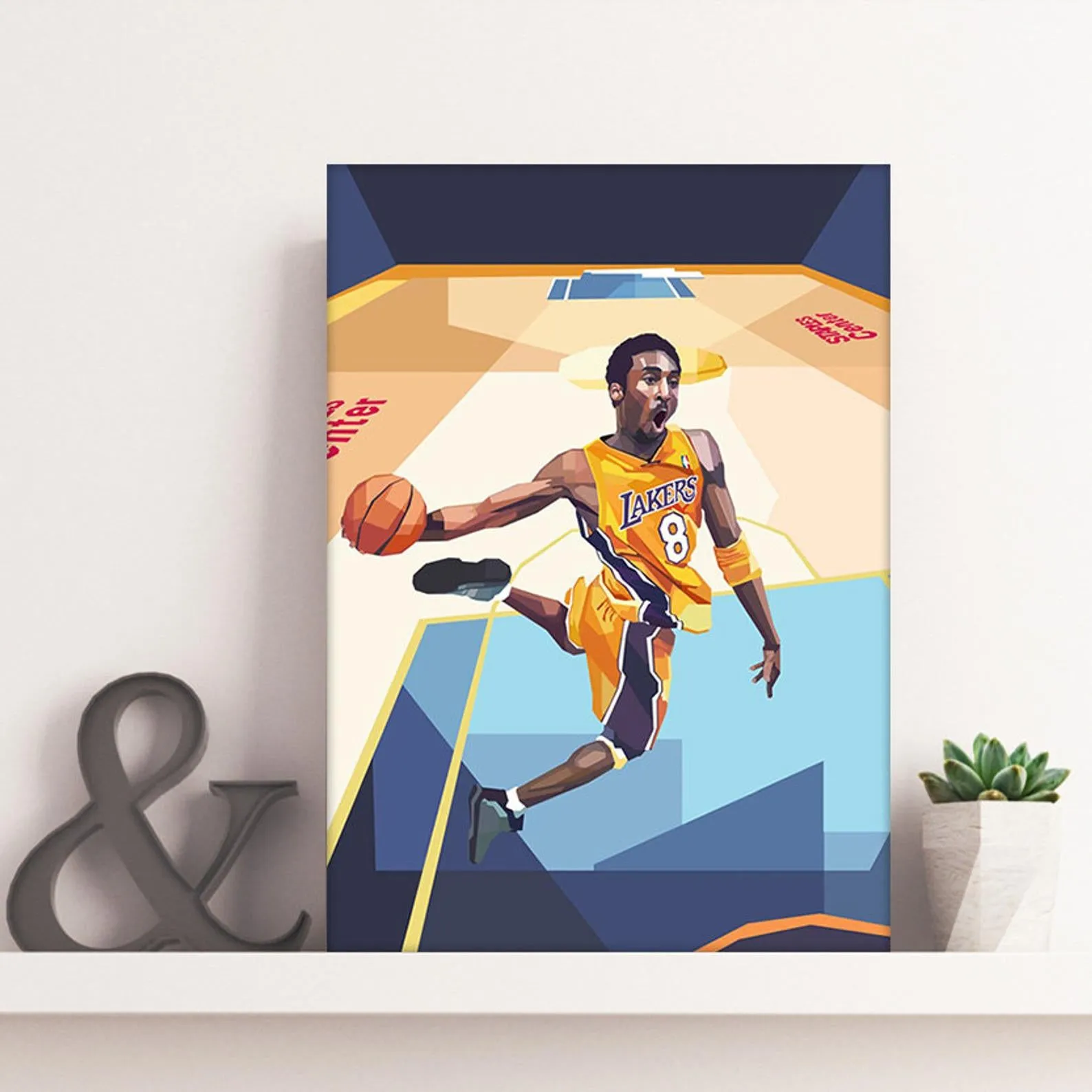 Kobe Bryant Poster, Sports Print, Basketball Player Art, Custom Sport Canvas, Custom Poster, Home Decor, Wall Hangings, LA Lakers