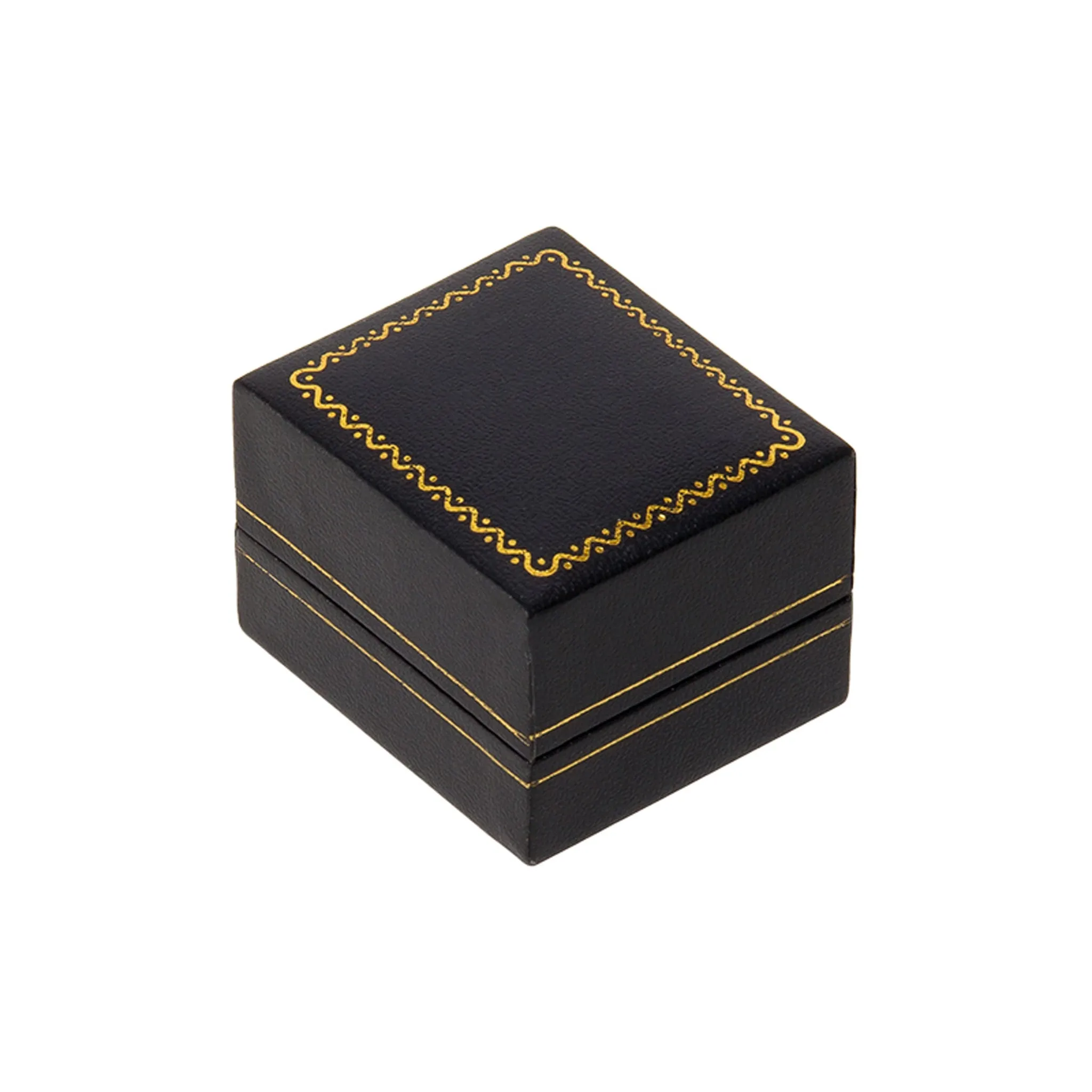 Leatherette Small Earring Box Black