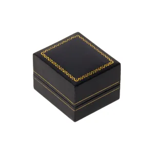 Leatherette Small Earring Box Black