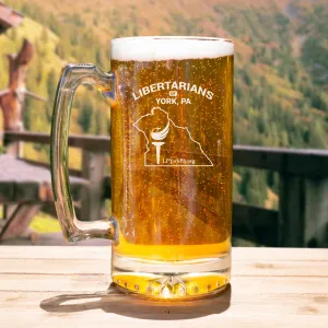 Libertarians of York PA Beer Mug