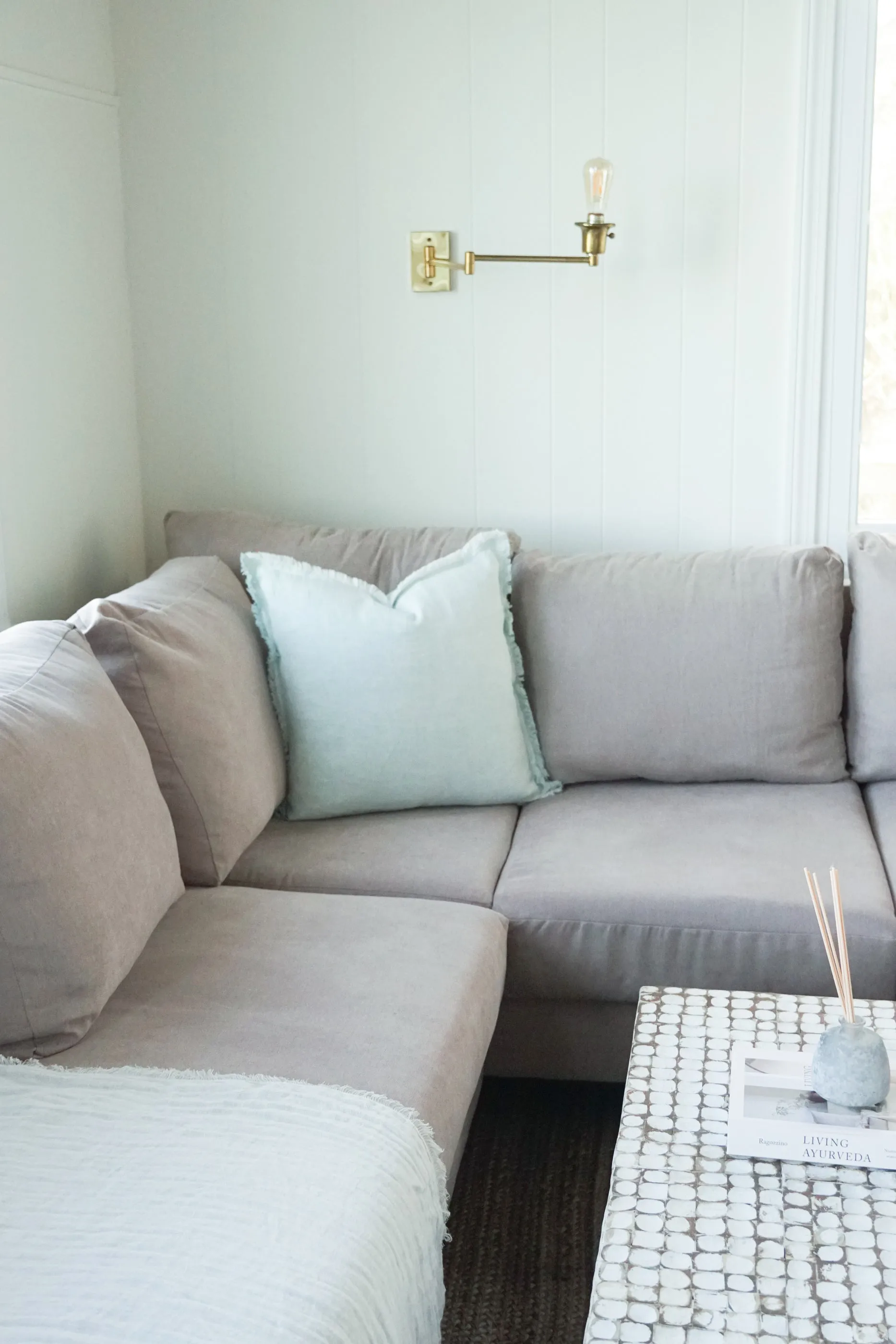 Light Aqua So Soft Linen Pillows