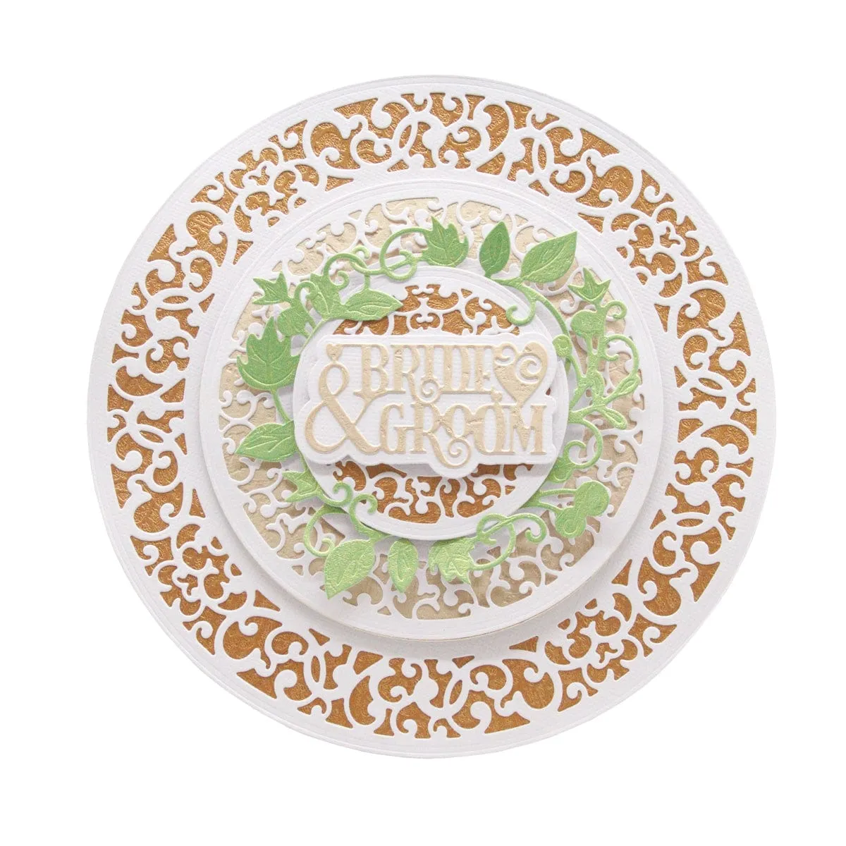 Luxurious Leaves & Ornate Circular Die Set Bundle - DB098