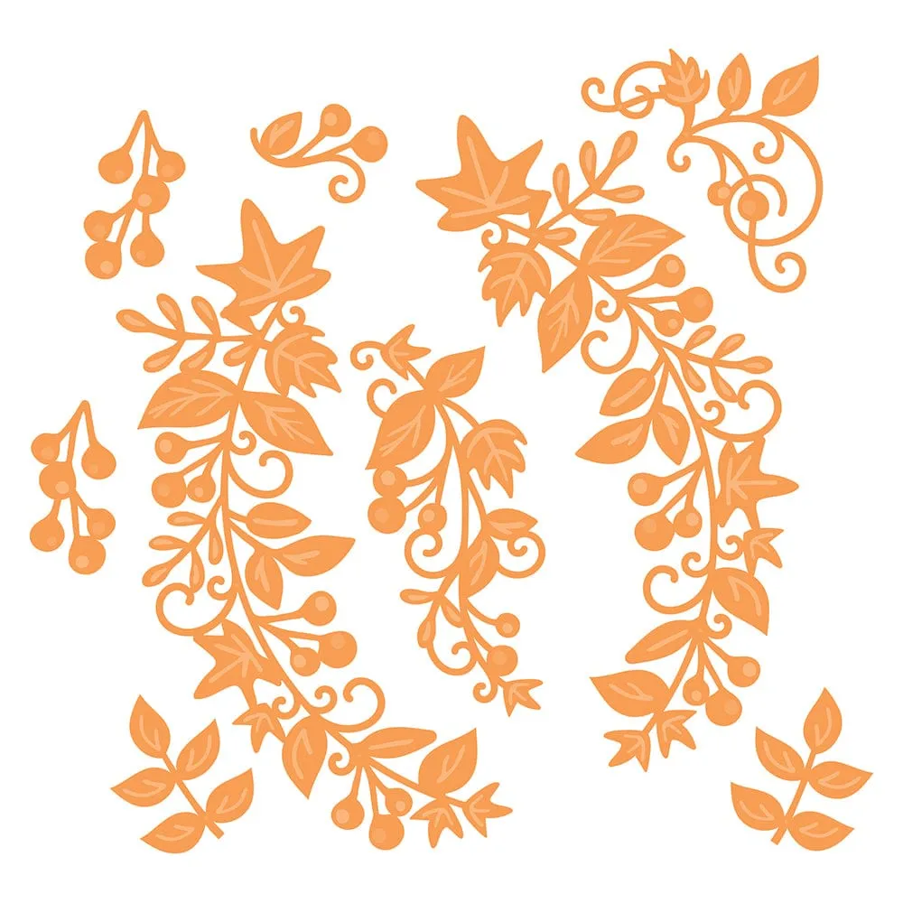 Luxurious Leaves & Ornate Circular Die Set Bundle - DB098