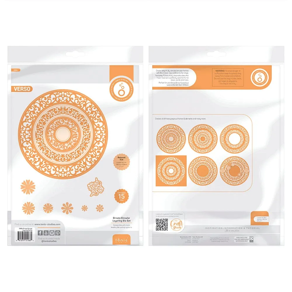 Luxurious Leaves & Ornate Circular Die Set Bundle - DB098