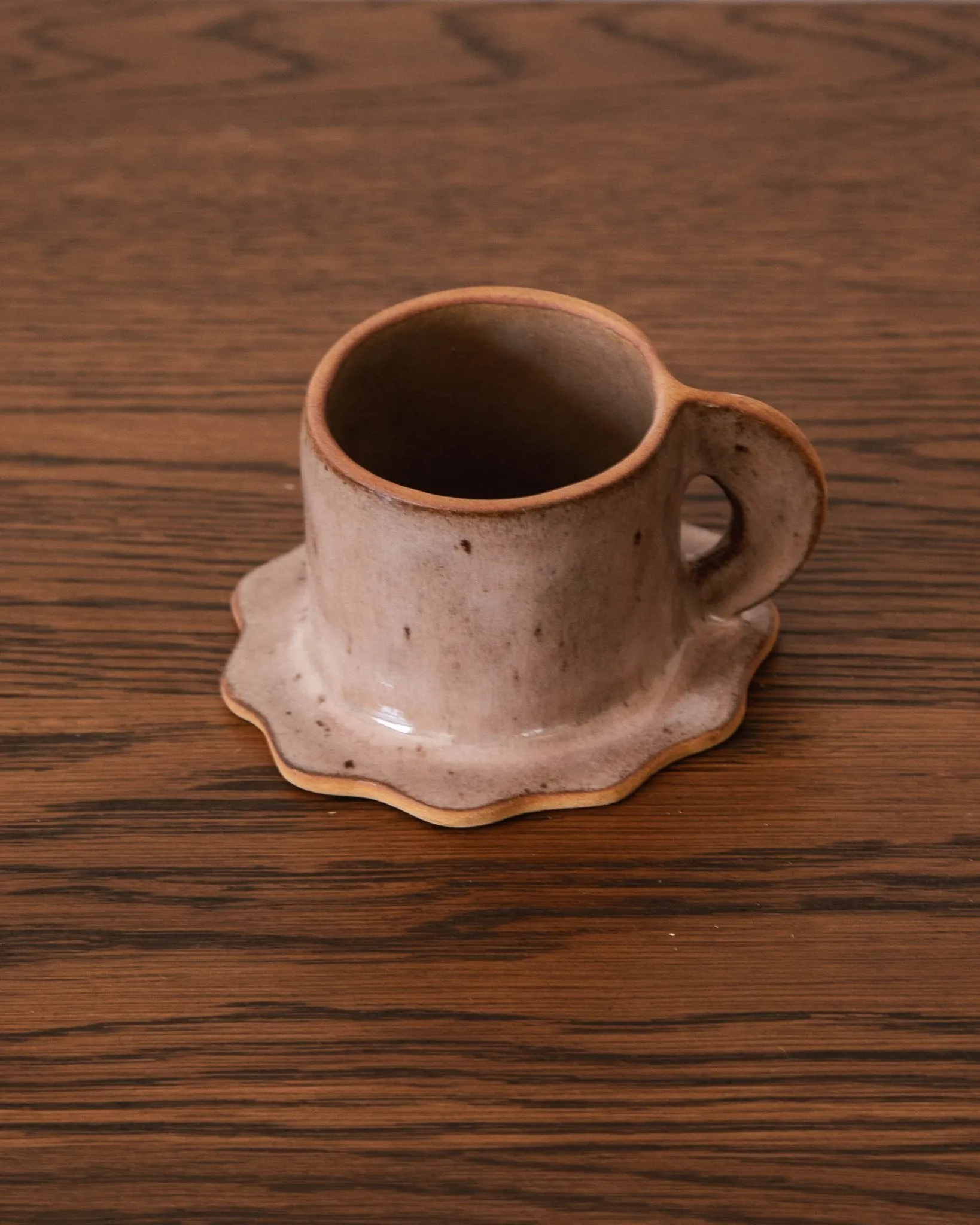 Lylia Hand Formed Espresso Cup w/ Saucer