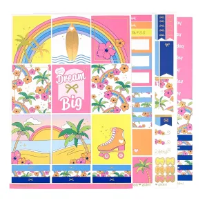 Malibu Dreams Luxe Sticker Kit (light gold holographic foil)