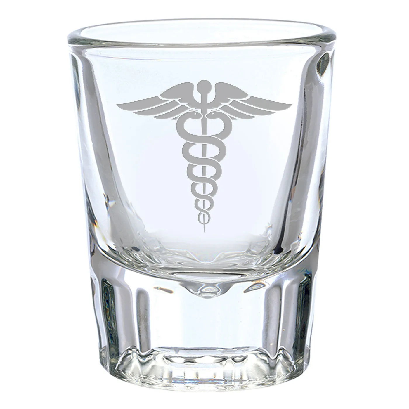 Medical First Responder Caduceus Etched 2 oz. Shot Glass