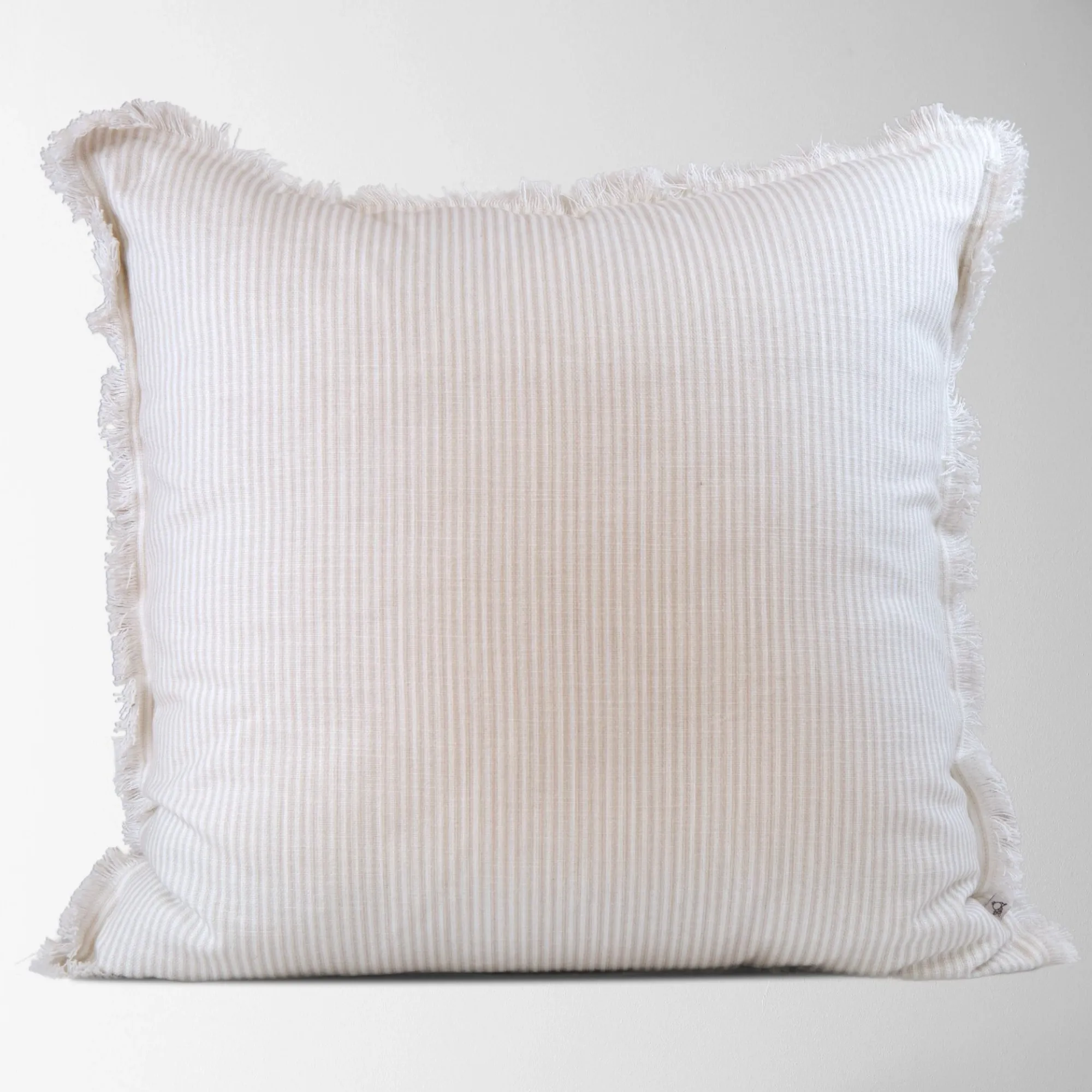 Meredeth Pillow - Oyster   Cream Stripe