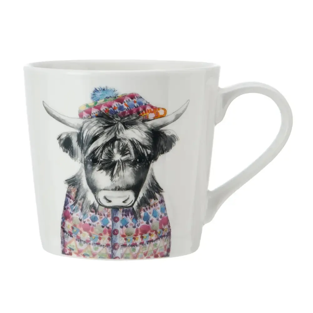 Mikasa Tipperleyhill Porcelain Mug, 380ml - Cockapoo, Highland Cow, Horse