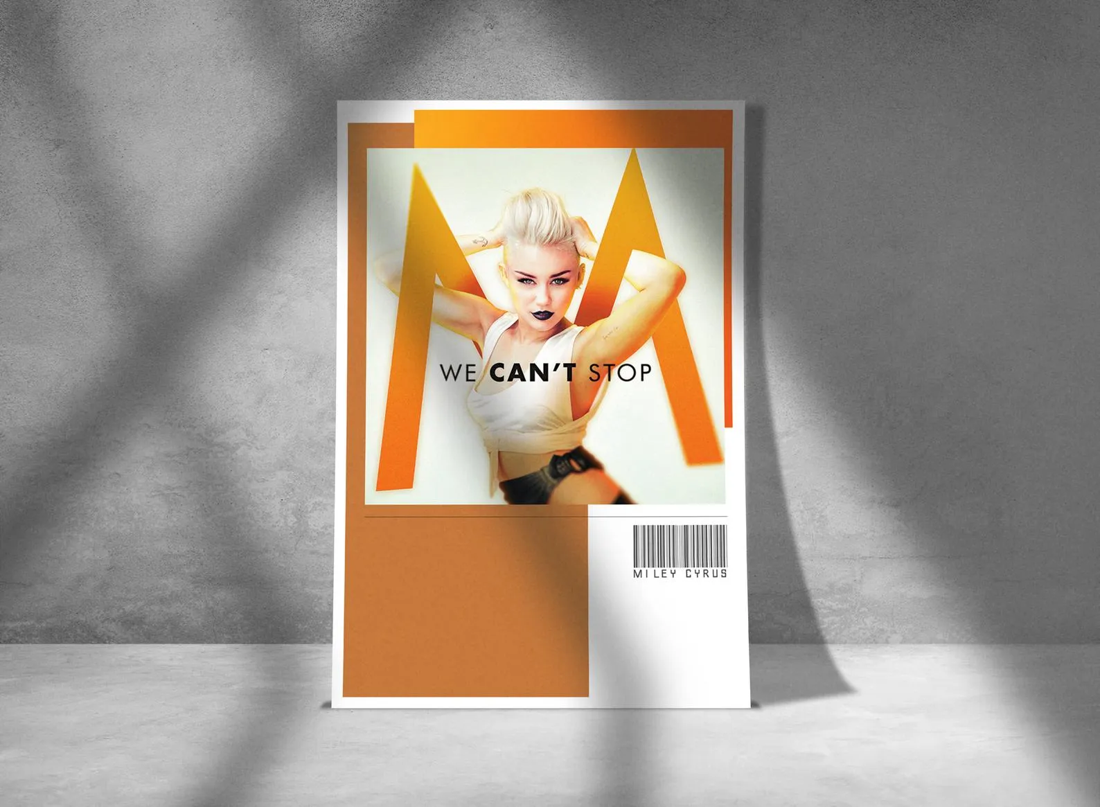 Miley Cyrus Art, We Can&#39;t Stop Poster, Custom Music Print, Music Poster, Custom Poster, Home Decor, Wall Hangings, Miley Canvas