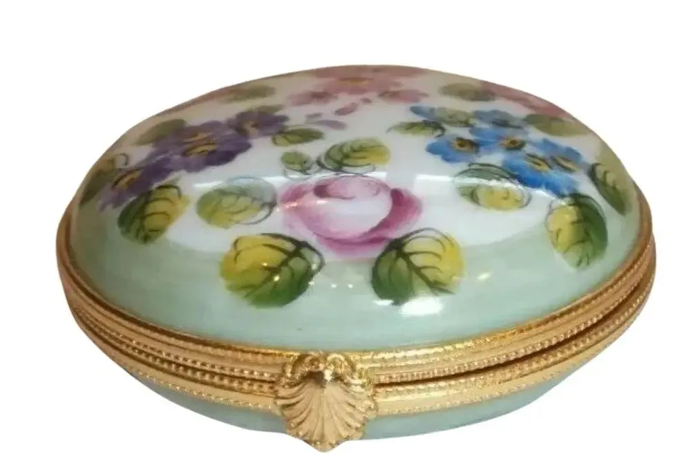 Monet Inspired Flowers Clock Pocket Watch