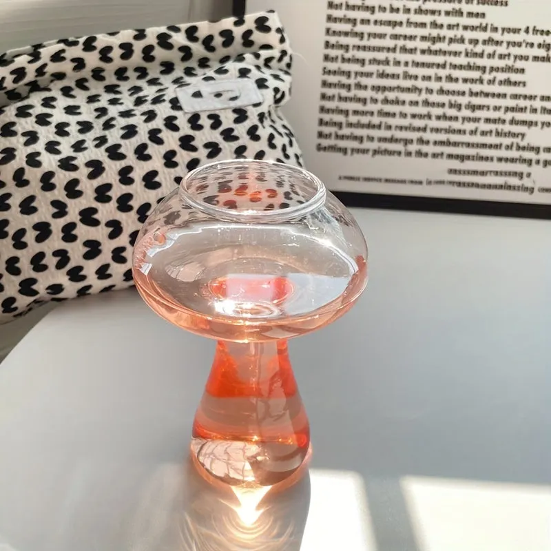 Mushroom Cocktail Glass A Creative Clear Glass for Summer