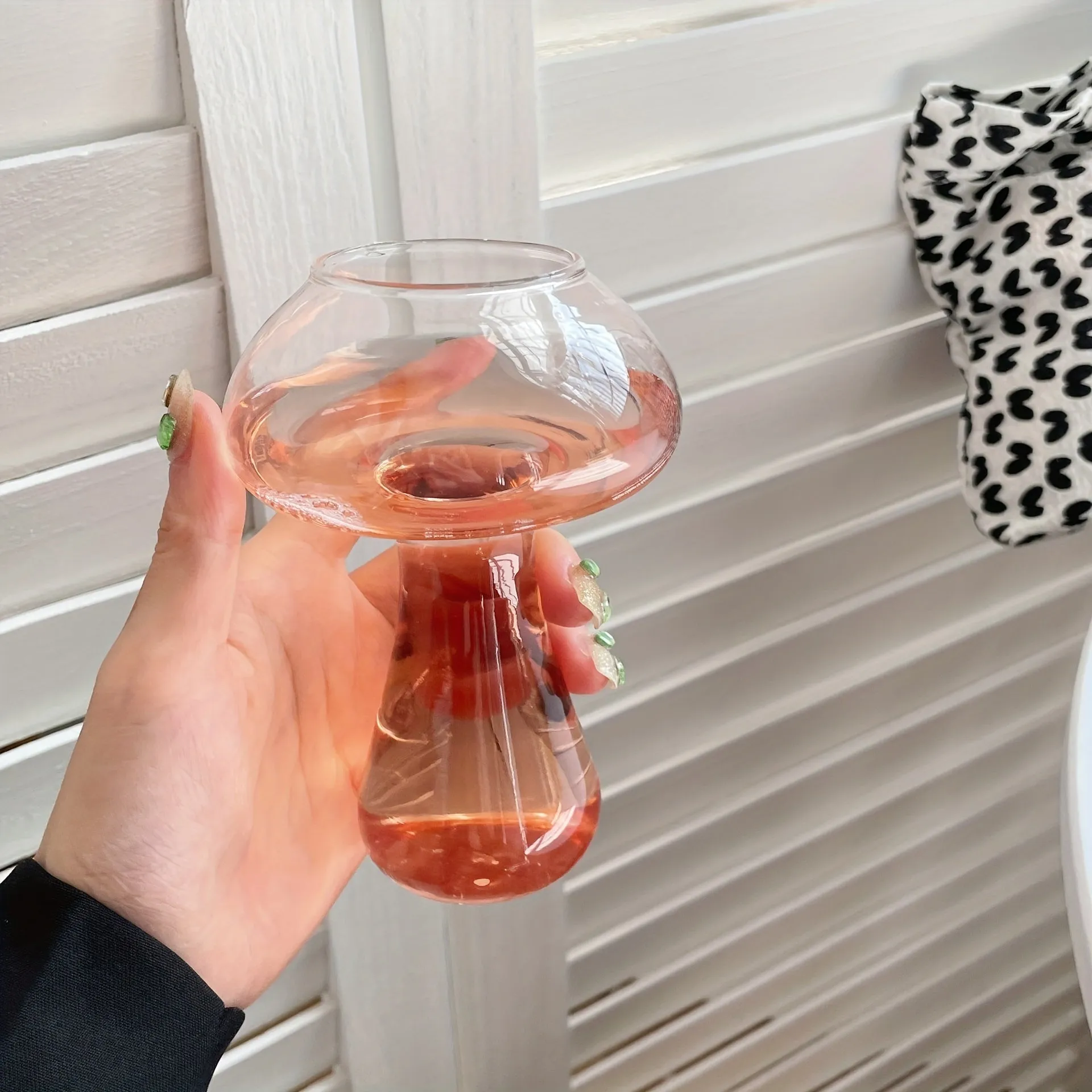 Mushroom Cocktail Glass A Creative Clear Glass for Summer