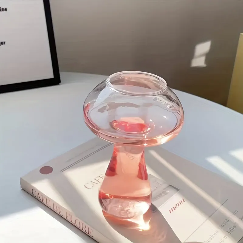 Mushroom Cocktail Glass A Creative Clear Glass for Summer