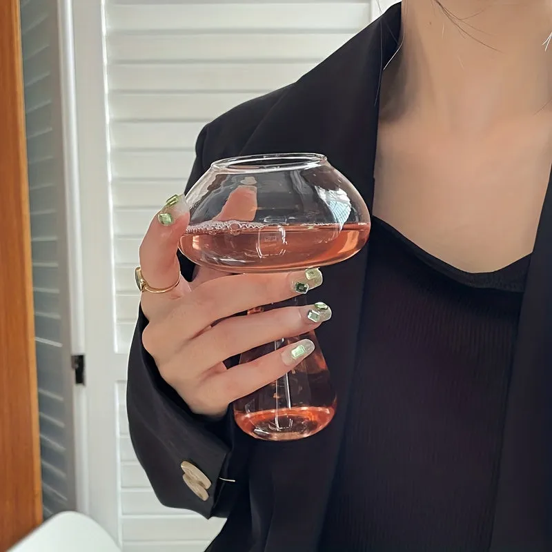 Mushroom Cocktail Glass A Creative Clear Glass for Summer
