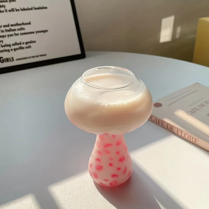Mushroom Cocktail Glass A Creative Clear Glass for Summer