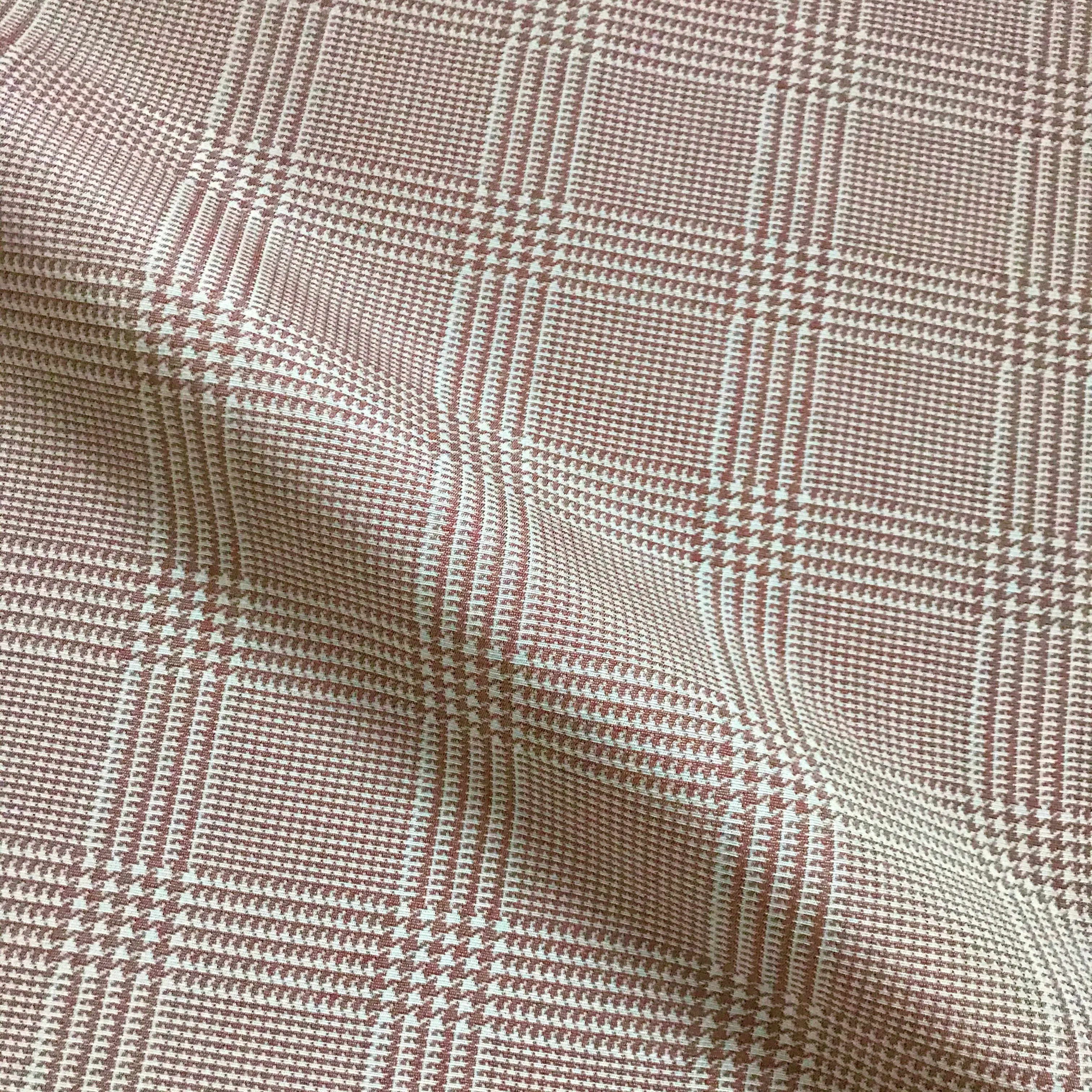Neutral Houndstooth Check Cotton Home Decor Fabric - 54"