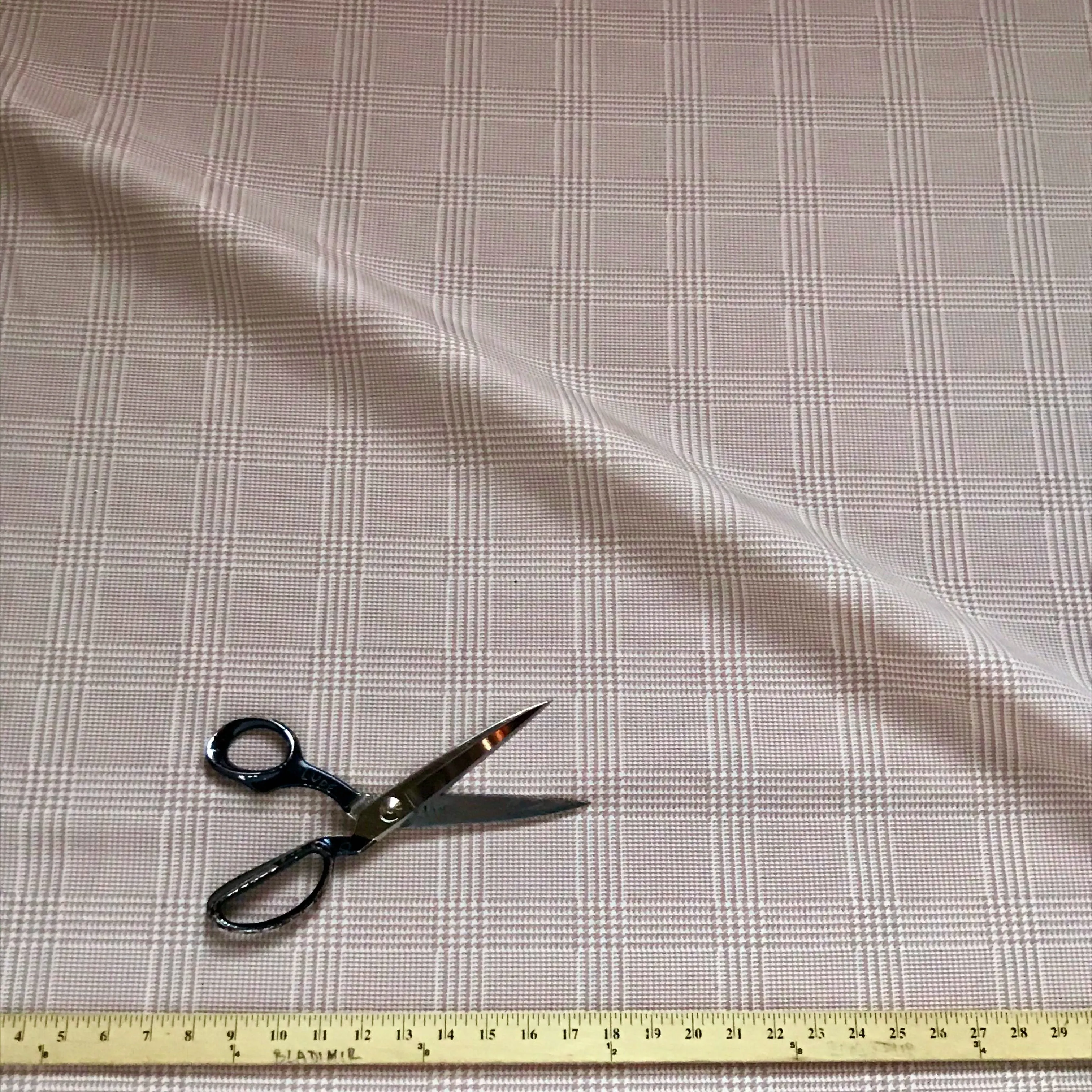 Neutral Houndstooth Check Cotton Home Decor Fabric - 54"