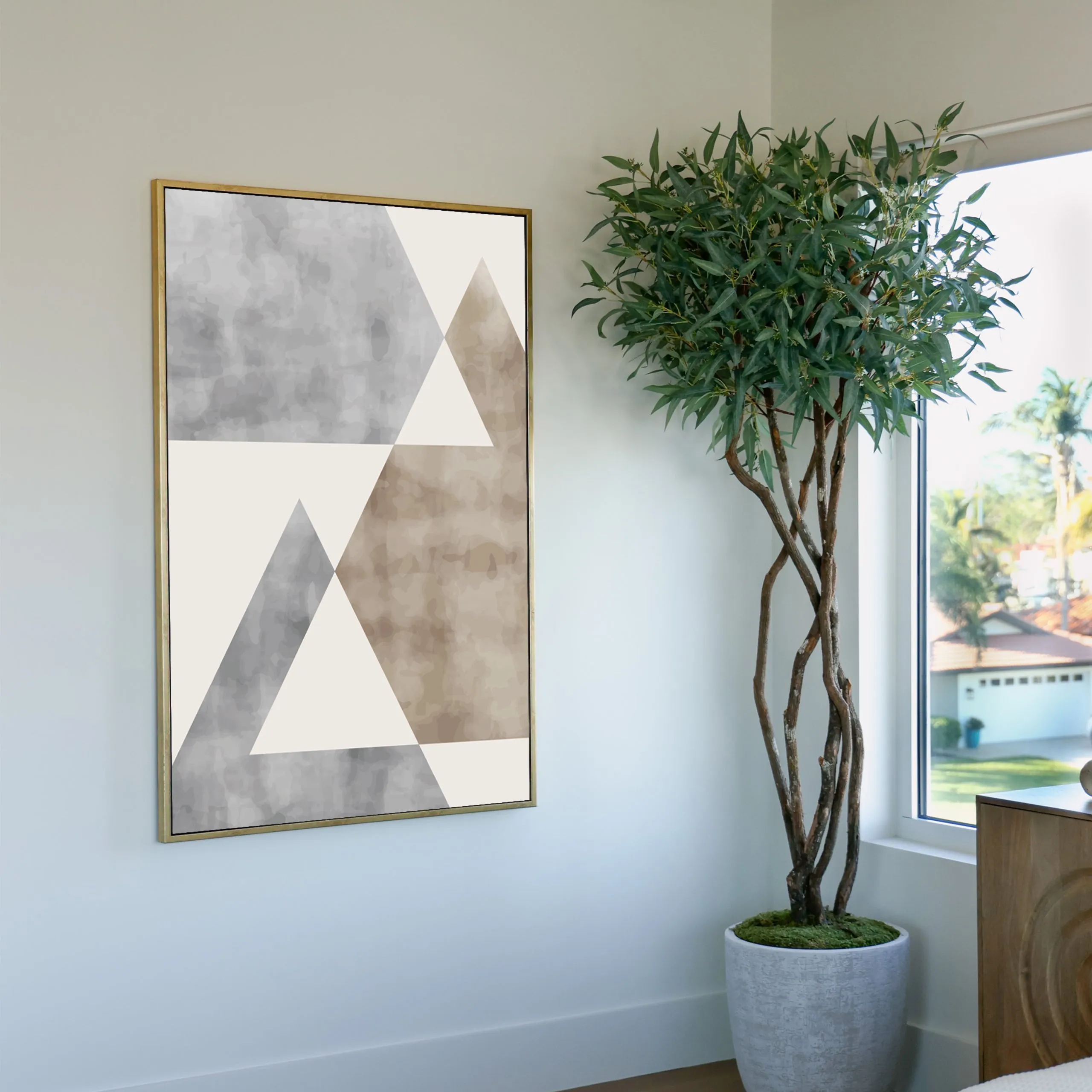 Neutral Triangles Custom Art