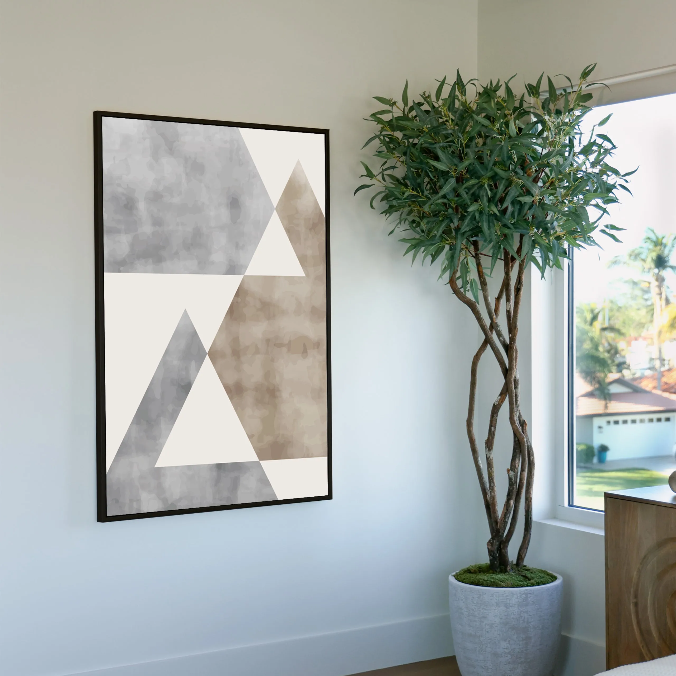 Neutral Triangles Custom Art
