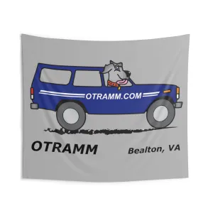 OTRAMM Wall Tapestries Garage Wall Decoration Toyota Land Cruiser FJ60 and Dog