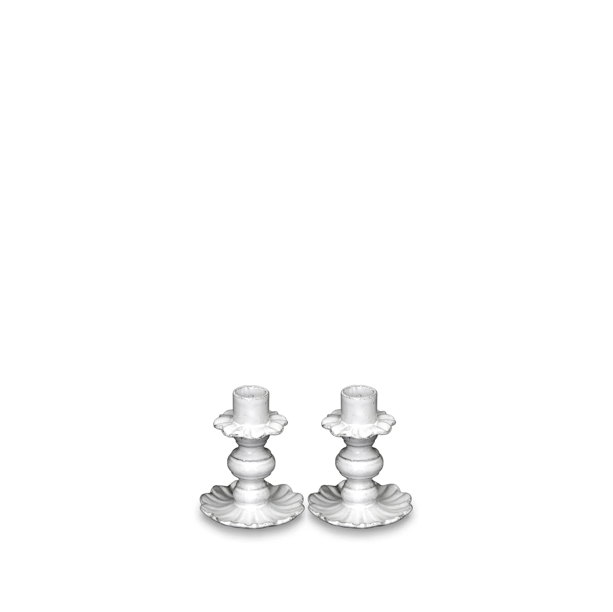 Pair of Fifi Candlesticks By Astier de Villatte, 10.5cm