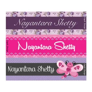 Personalised Vintage Waterproof Stickers - Rectangular