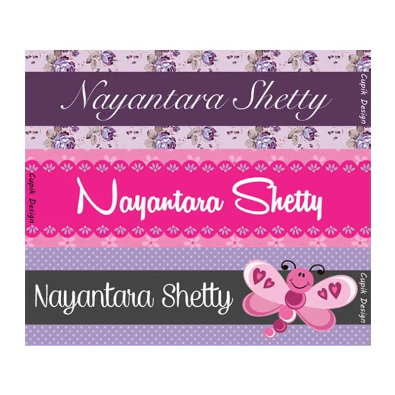 Personalised Vintage Waterproof Stickers - Rectangular