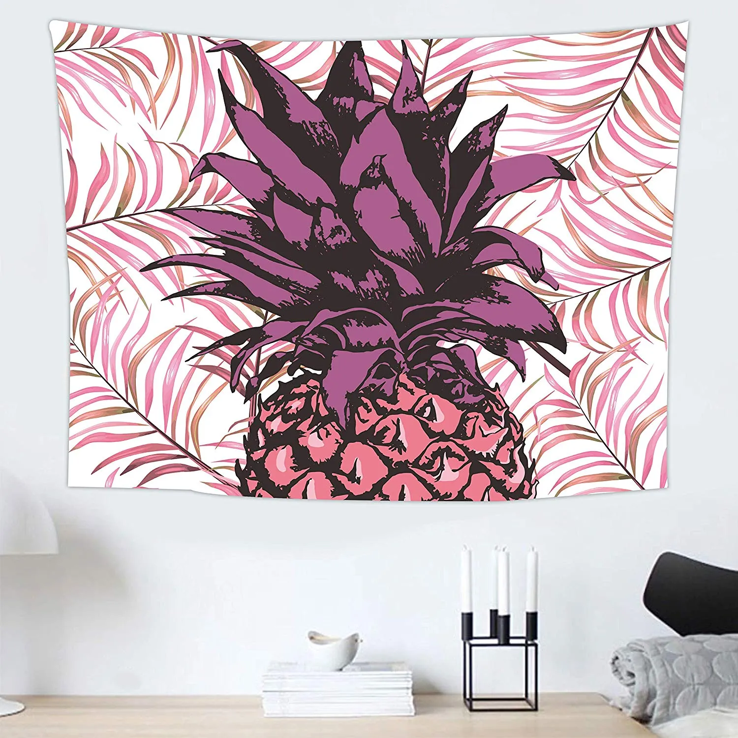 Pineapple Purple Tapestry