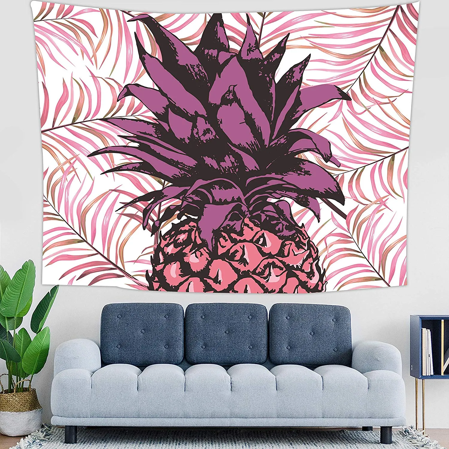 Pineapple Purple Tapestry