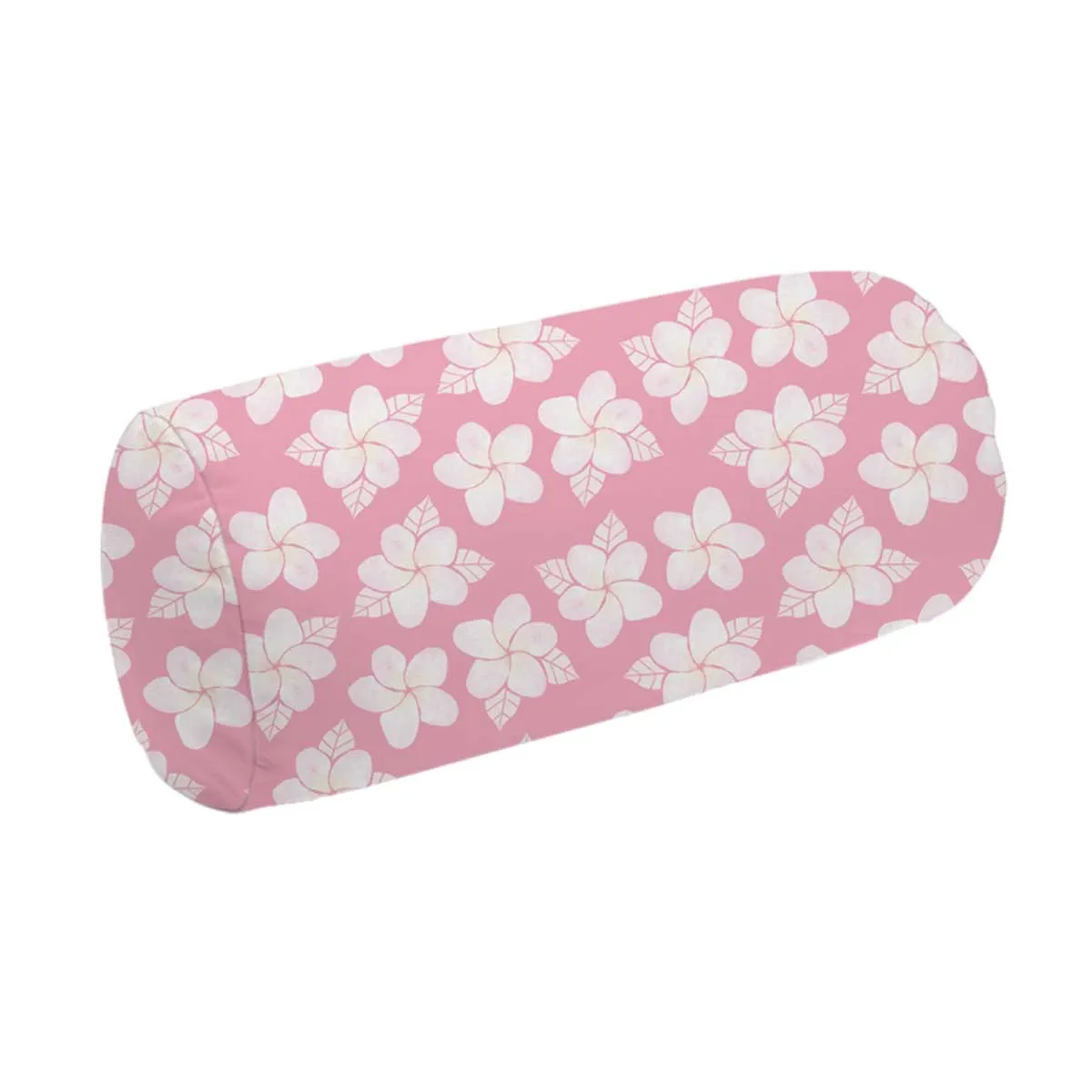 Plumerias Pink Keiki Roll Pillow
