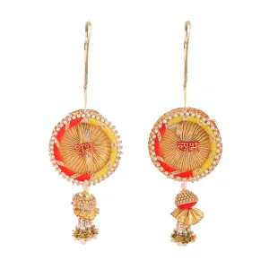 Pride Store Shubh Labh Wall Decoration, Door Hangings Shubh Labh for Diwali Decoration Shubh Labh Hangings (Single Topi Shubh Labh)