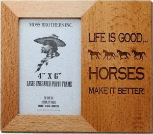 "Better" Laser Engraved Western Picture Frame