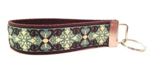 "X" Brown Teal Keychain (SKU 1004 KC)