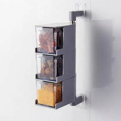 Rotatable Seasoning Storage Boxes