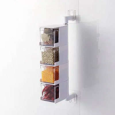 Rotatable Seasoning Storage Boxes