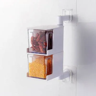 Rotatable Seasoning Storage Boxes