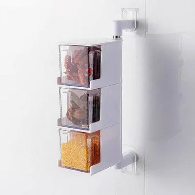 Rotatable Seasoning Storage Boxes