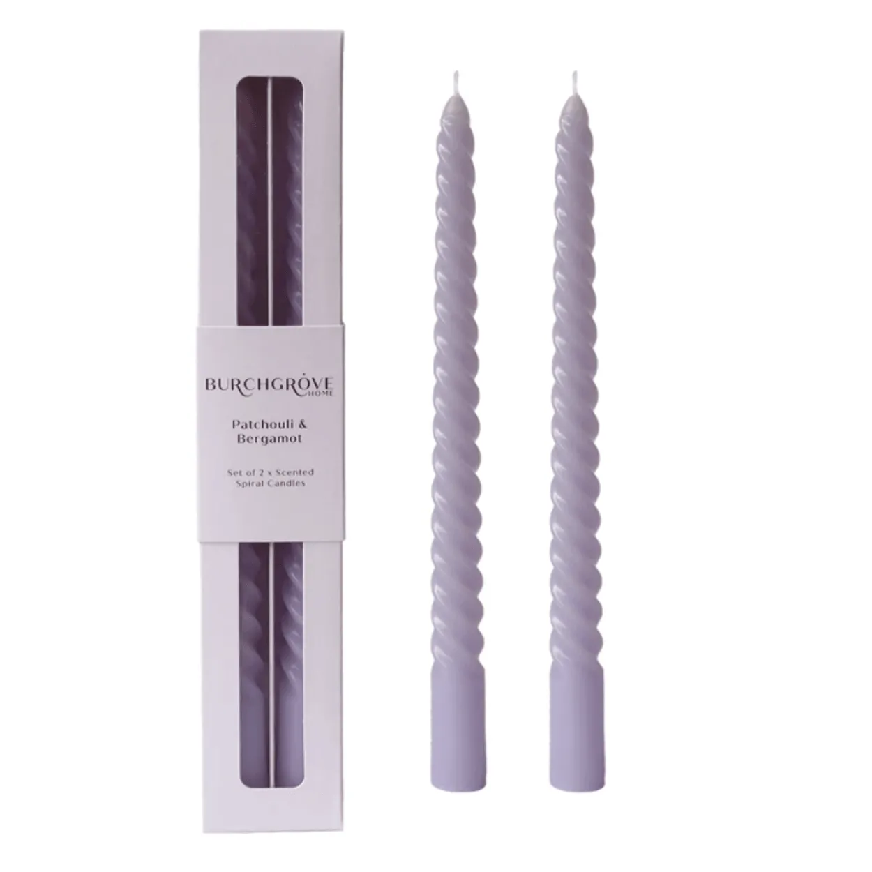 Scented Spiral Candle | Patchouli   Bergamot