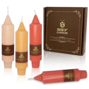 Short Taper Candle Orange Candle Sticks Colored Candlesticks 5INCH Tapered Candles Unscented Candle for Home Décor Weddings Festive Gifts